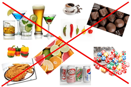 foods & drinks to avoid
