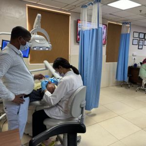 Dental Treatment Process with patient