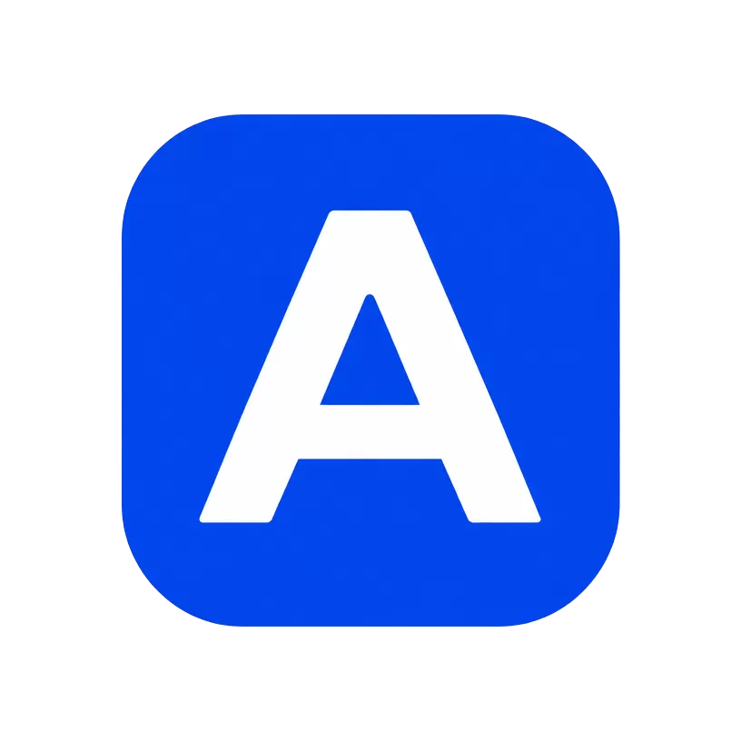 imgi_5_icon_adpost4u | Neo Dental | Neo Dental App icon showing a white capital A on a blue rounded-square background.